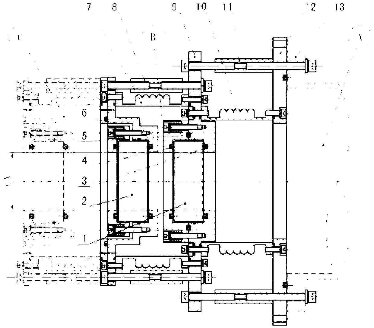 Method and device for implementing vacuum high-precision window