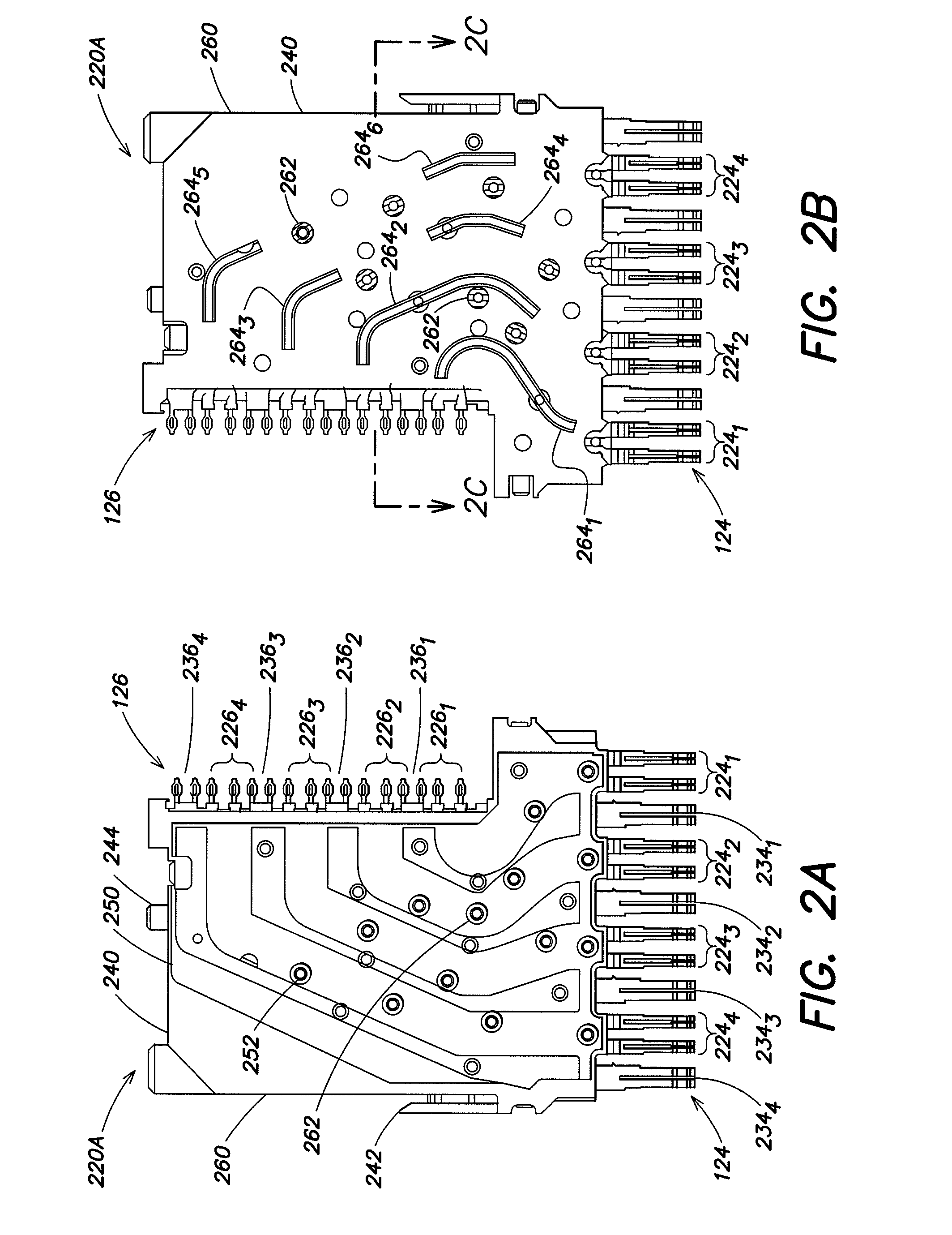 Differential electrical connector with skew control