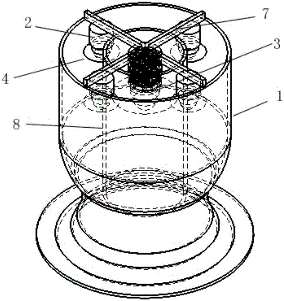 Underwater vector propeller for realizing flexible steering by utilizing coanda effect