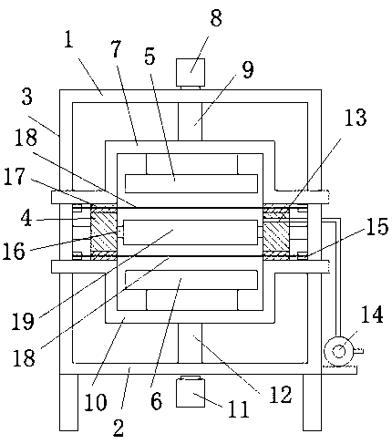 Double-face coating device for acrylic plate