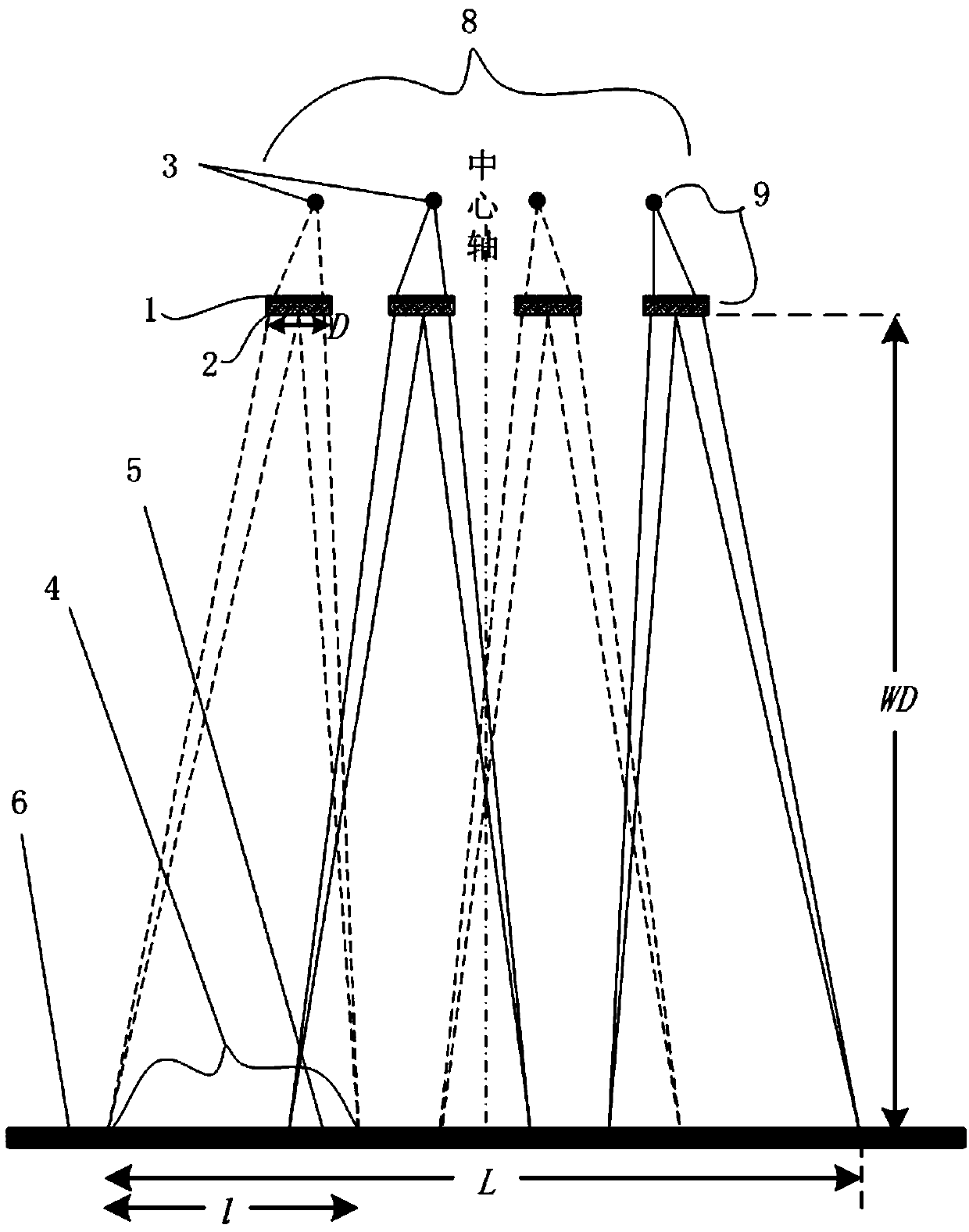 A welcome light optical element that produces a halo combination pattern