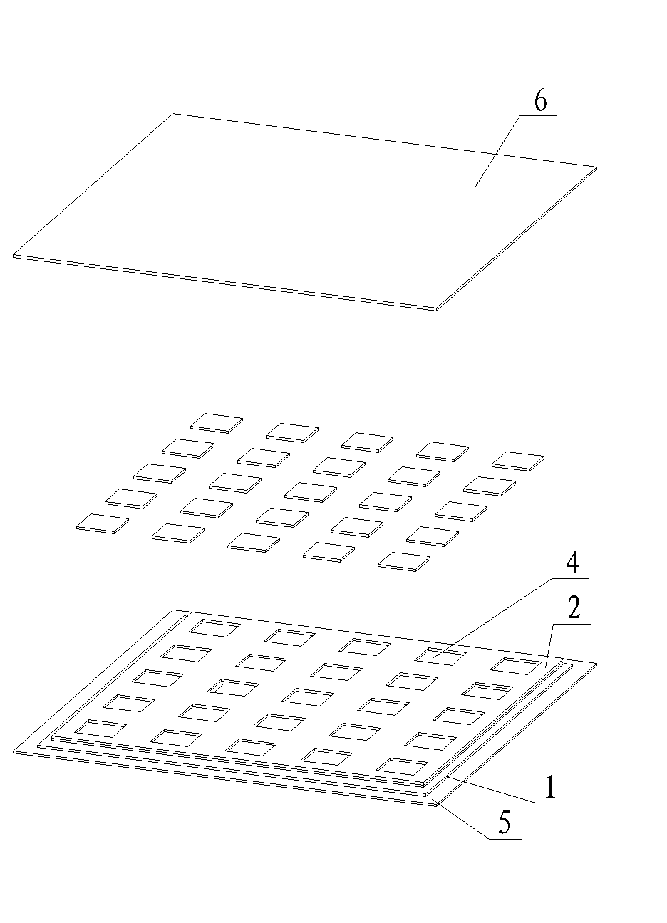 Batch production method of membrane electrode and manufacturing mould therefor