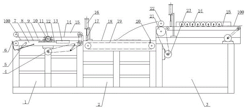 Cardboard composite production line with automatic reversing delivery function