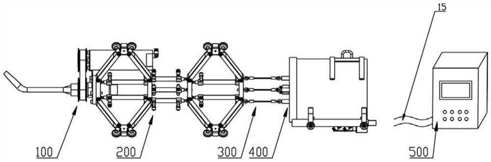 Peristaltic dry ice cleaner in pipeline