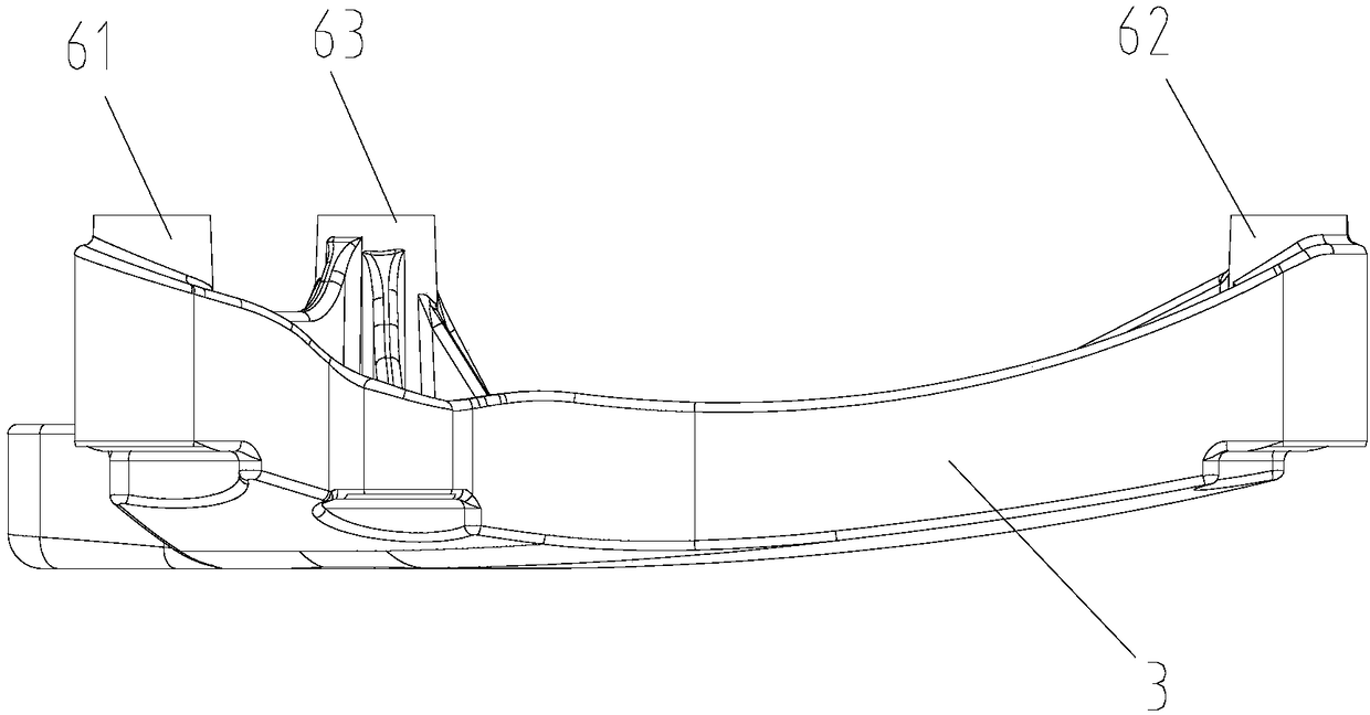 Anti-broken type automobile right suspension bracket