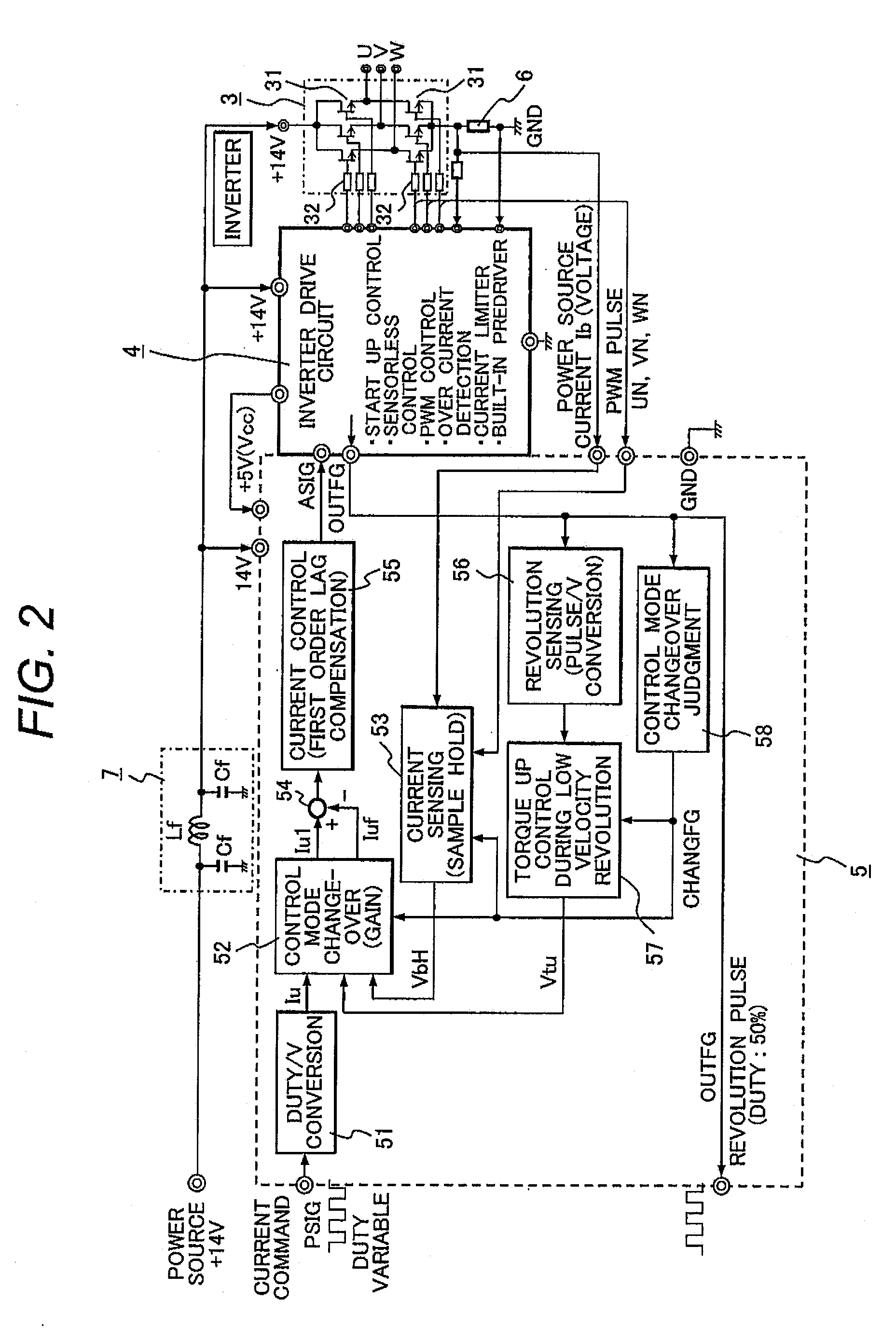 Sensorless-Brushless Motor Control Device and Electric Fluid Pump Using the Same