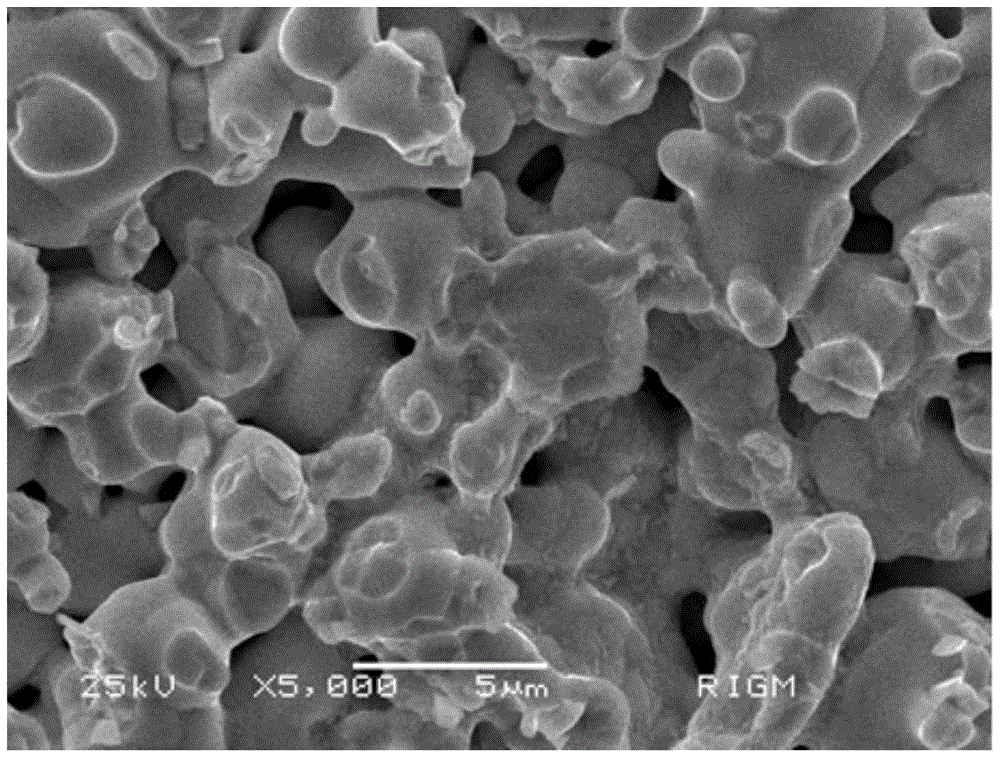 A kind of preparation method of copper tungsten contact material