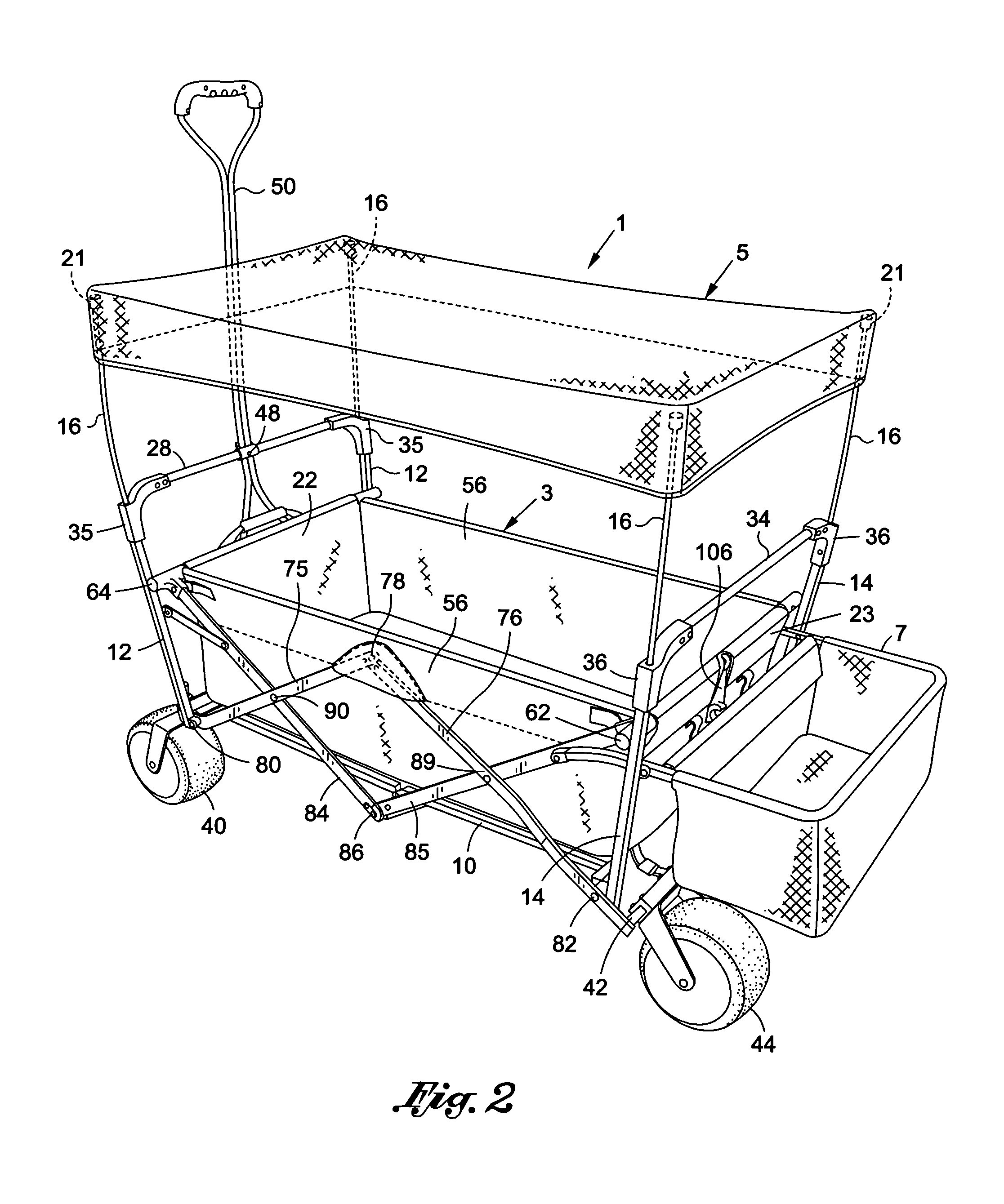 Folding wagon