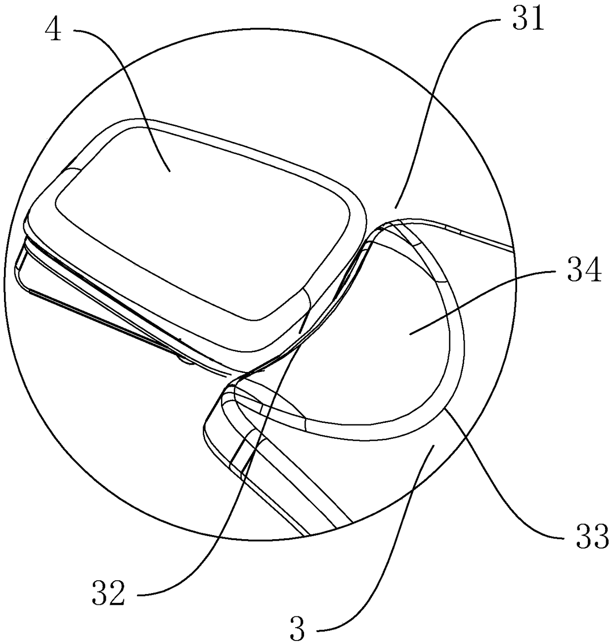 Novel neck-protecting and waist-protecting patient chair