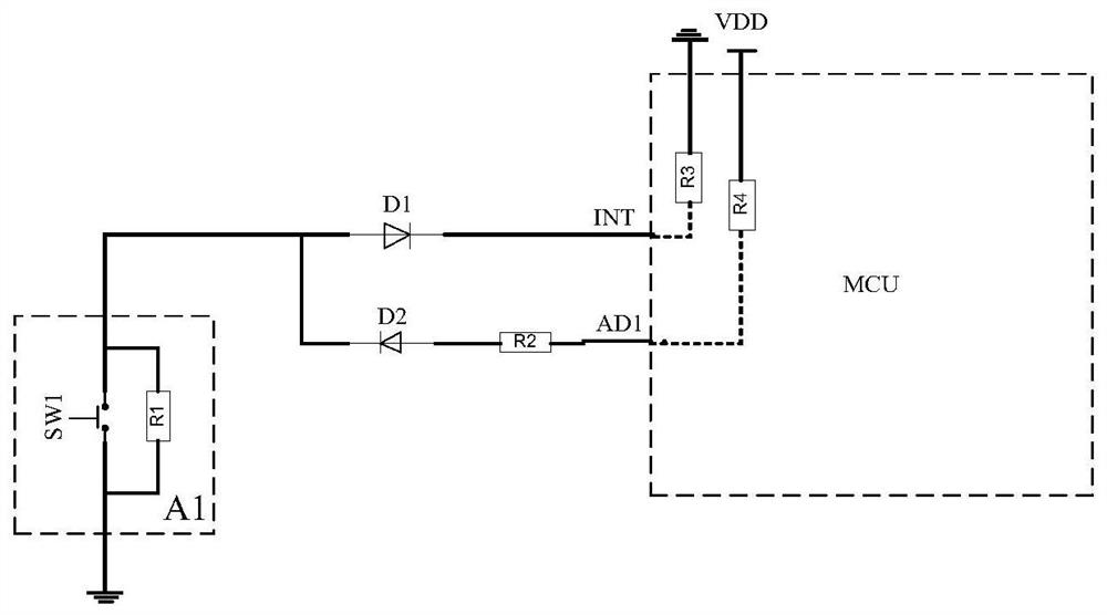 Automatic detection method and device for a switch and a switch circuit