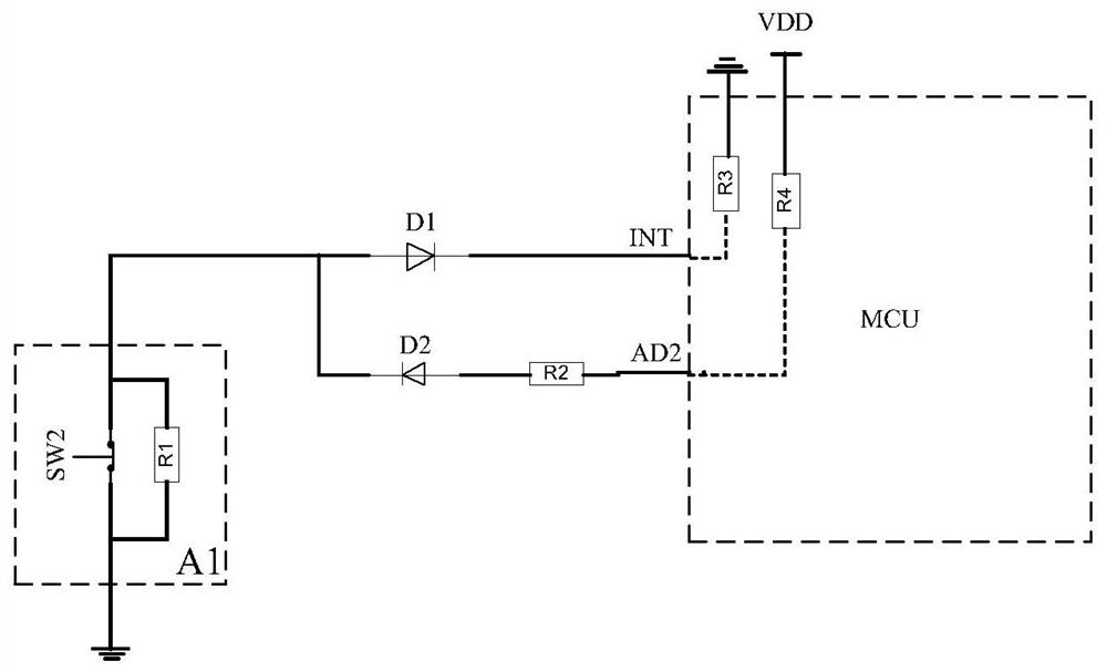 Automatic detection method and device for a switch and a switch circuit