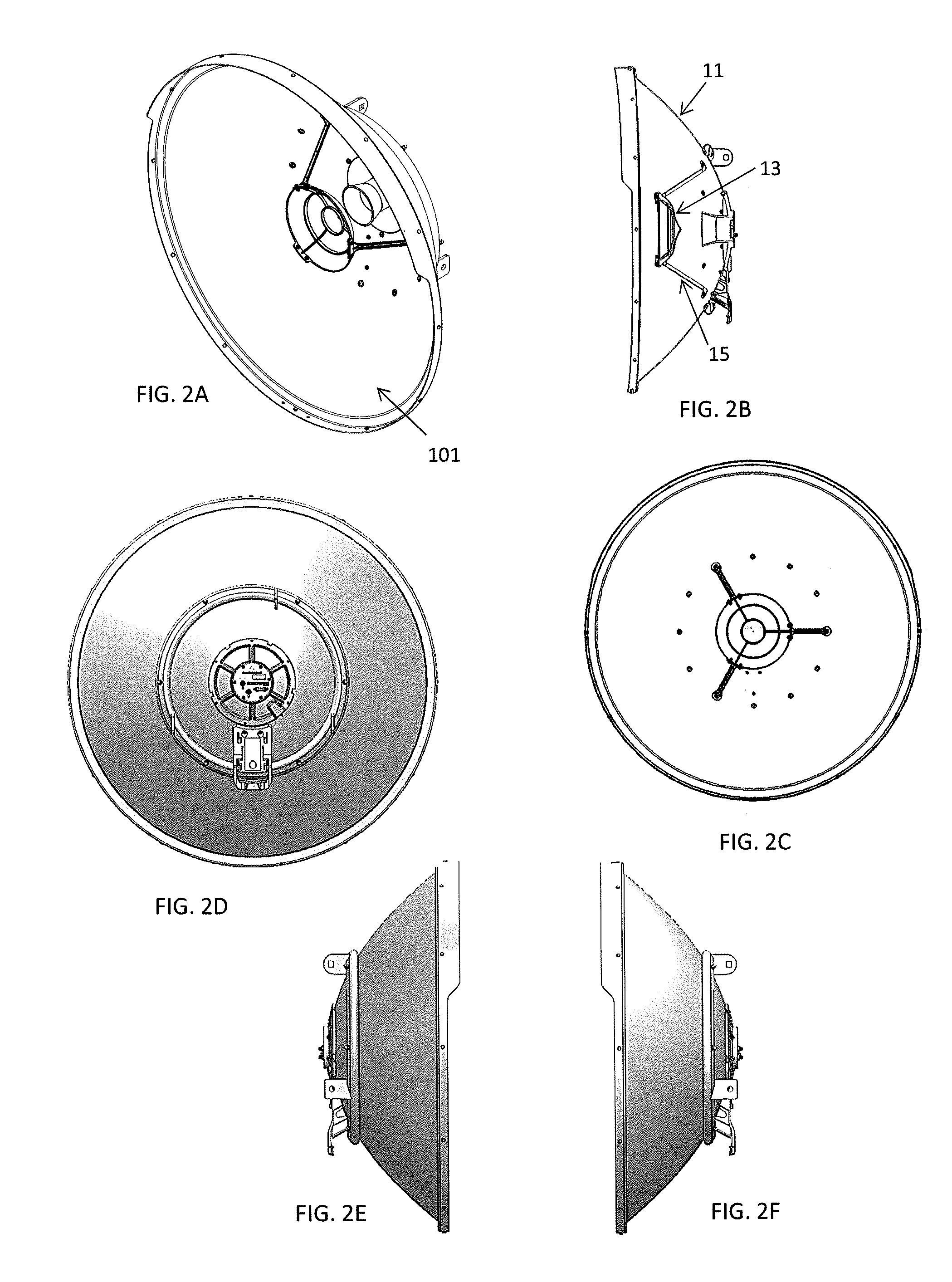 Compact radio frequency antenna apparatuses