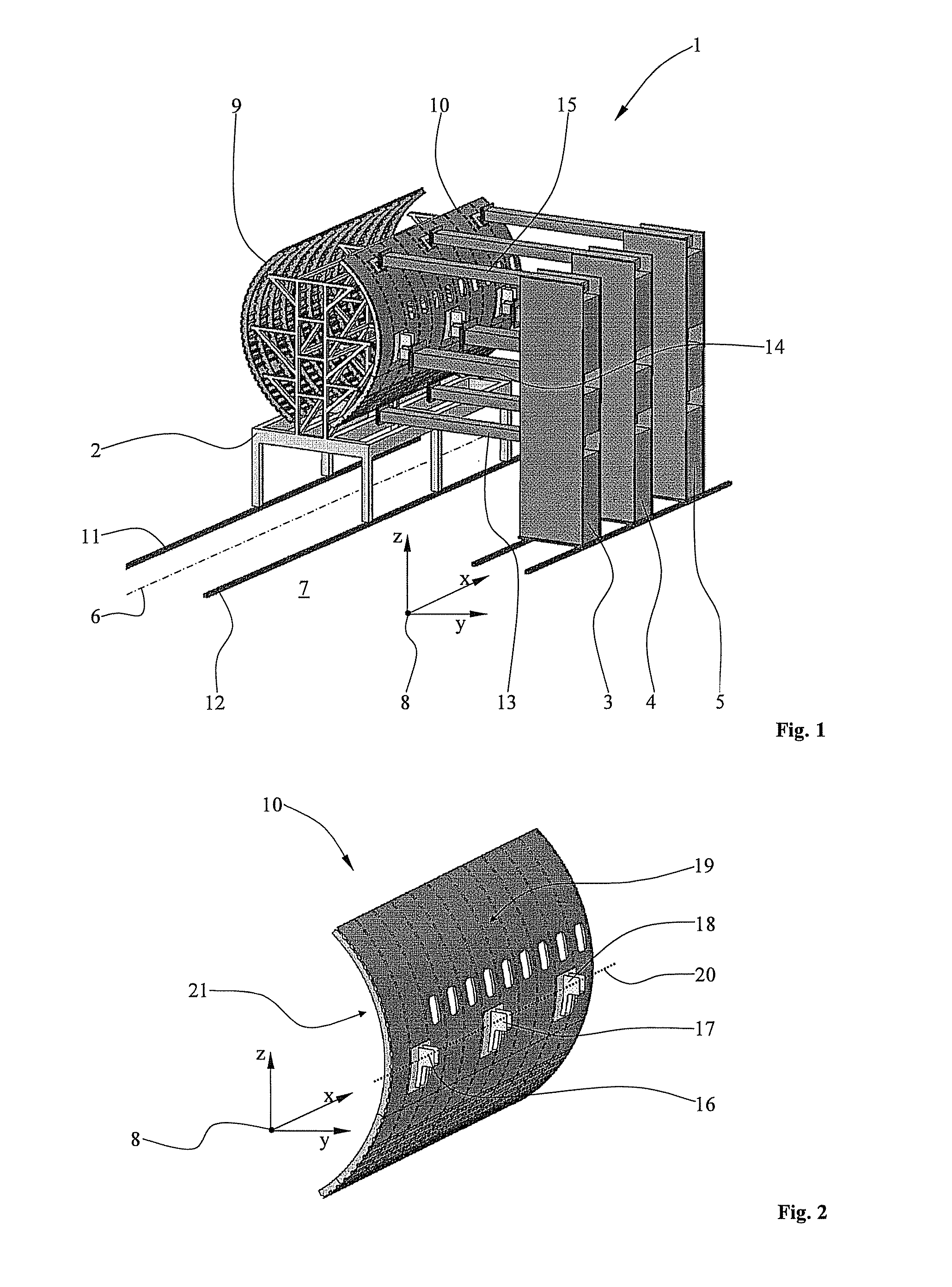 Device and method for supplying structural components to an assembly zone