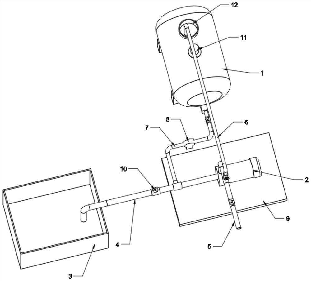 Simple water and fertilizer integrated equipment for orchard and vegetable production