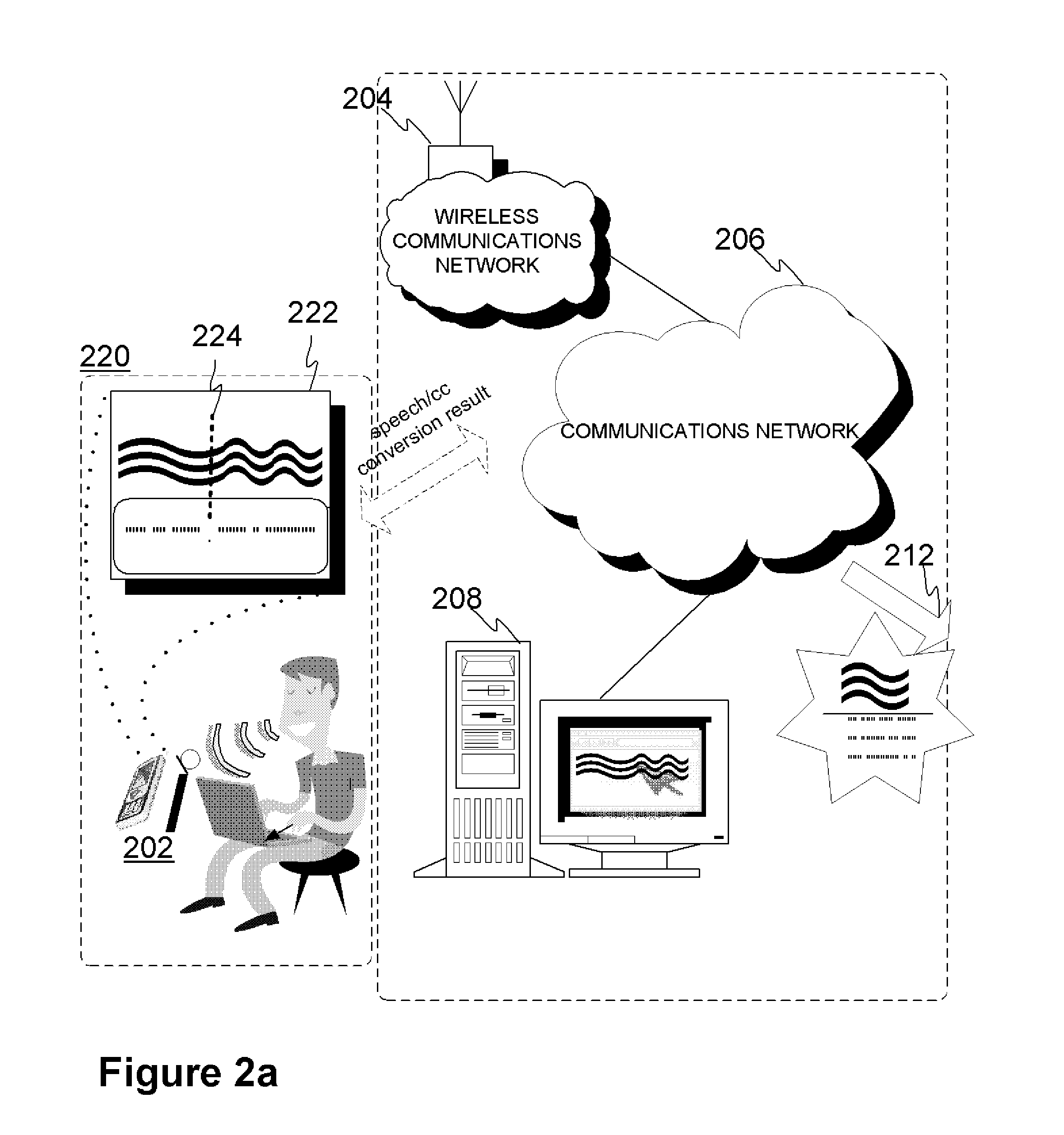 Method and device for converting speech