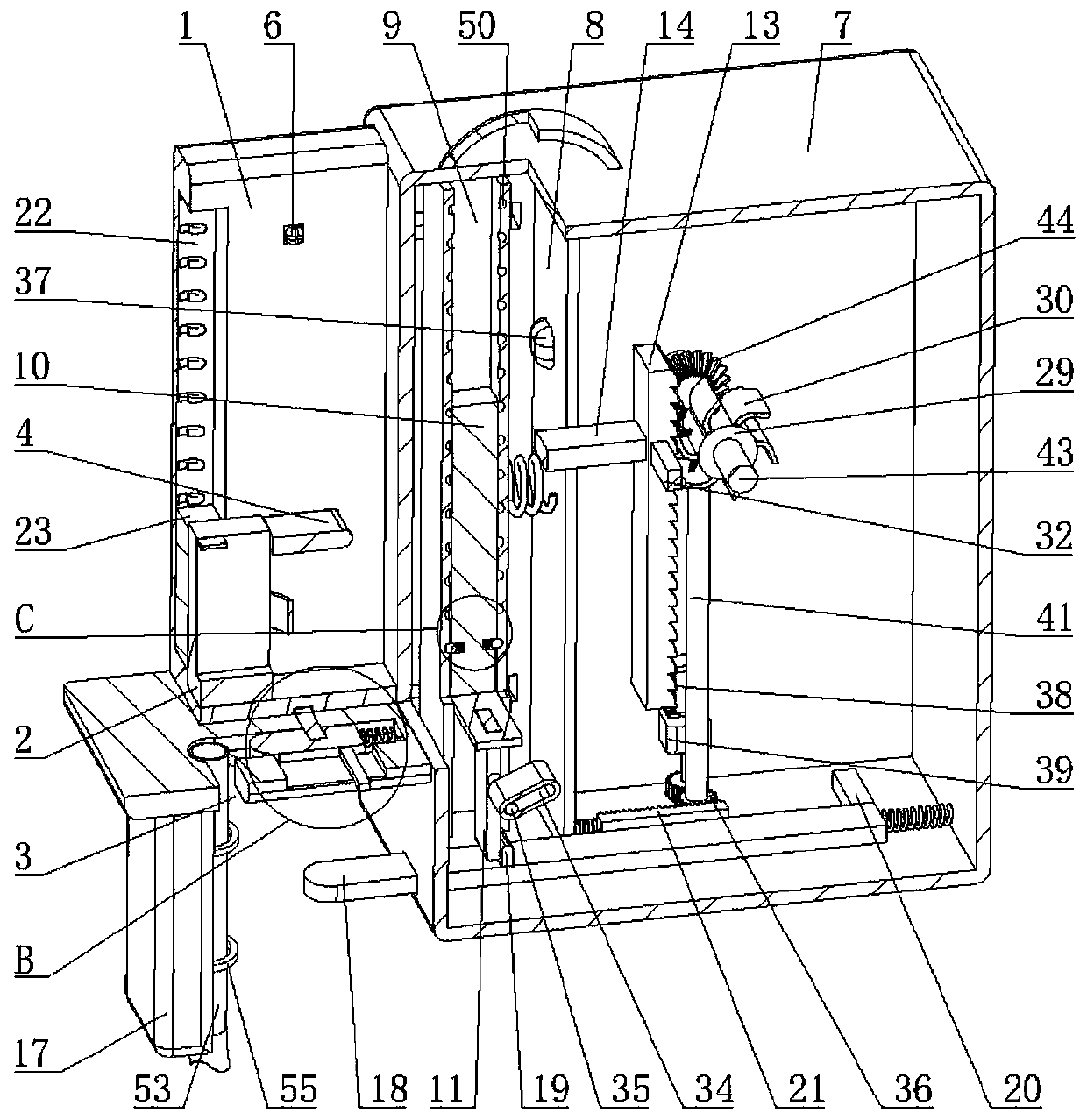 Percutaneous puncture peritoneal irrigation control device