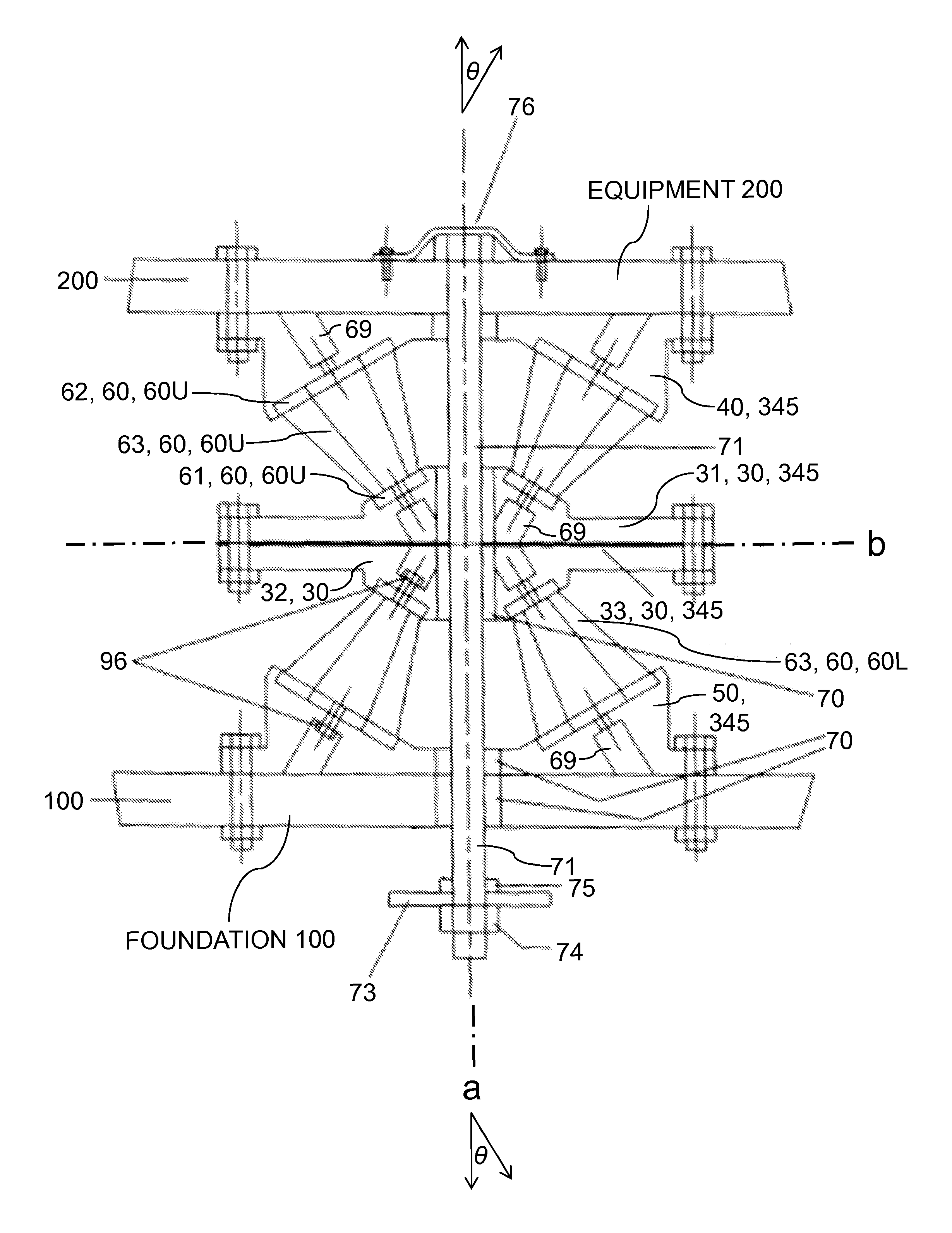 Adaptable multi-element vibration isolator