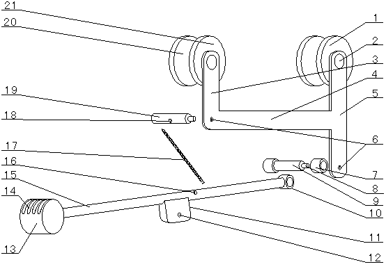 A traction type high voltage cable deicing hammer