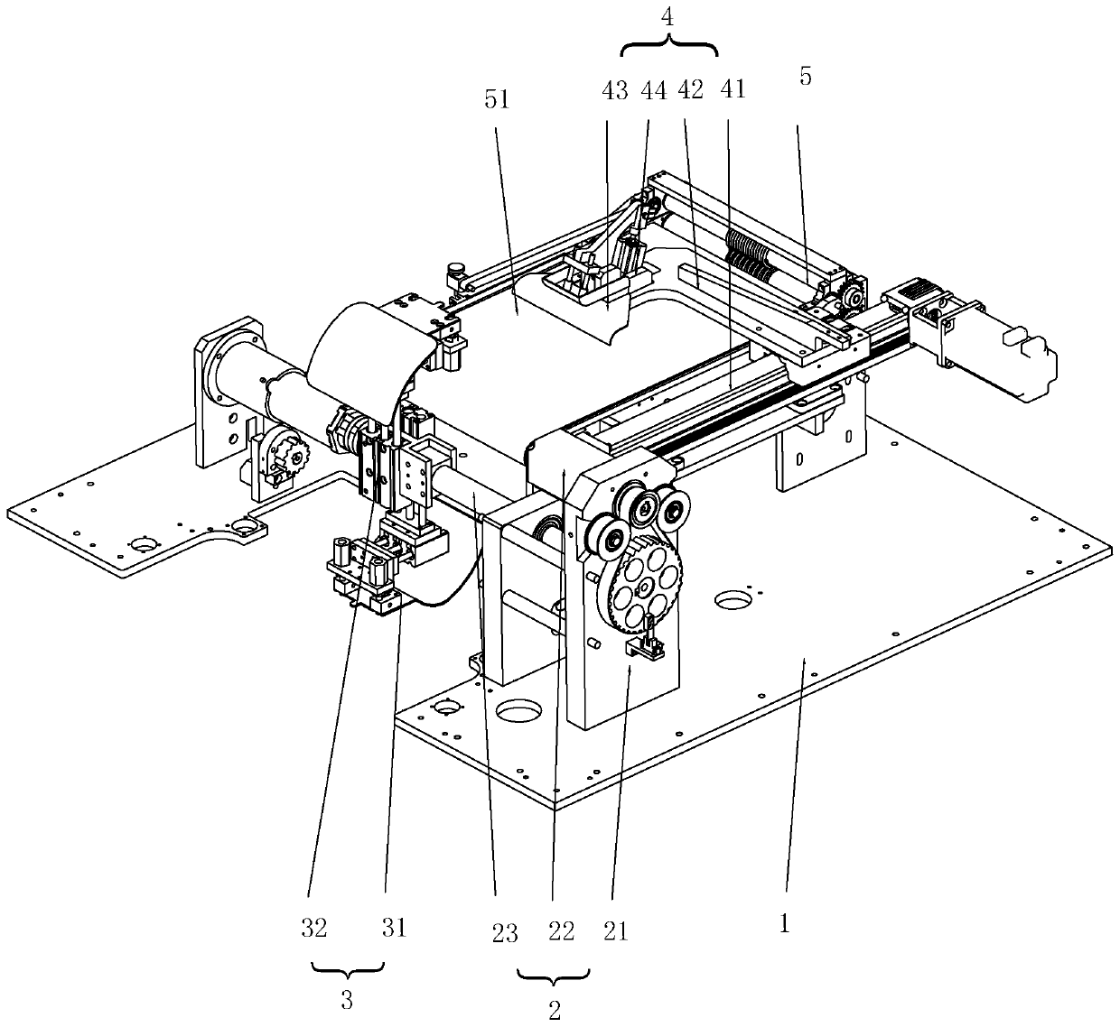 Picking and overturning structure, transferring device and a full-automatic picking and conveying device