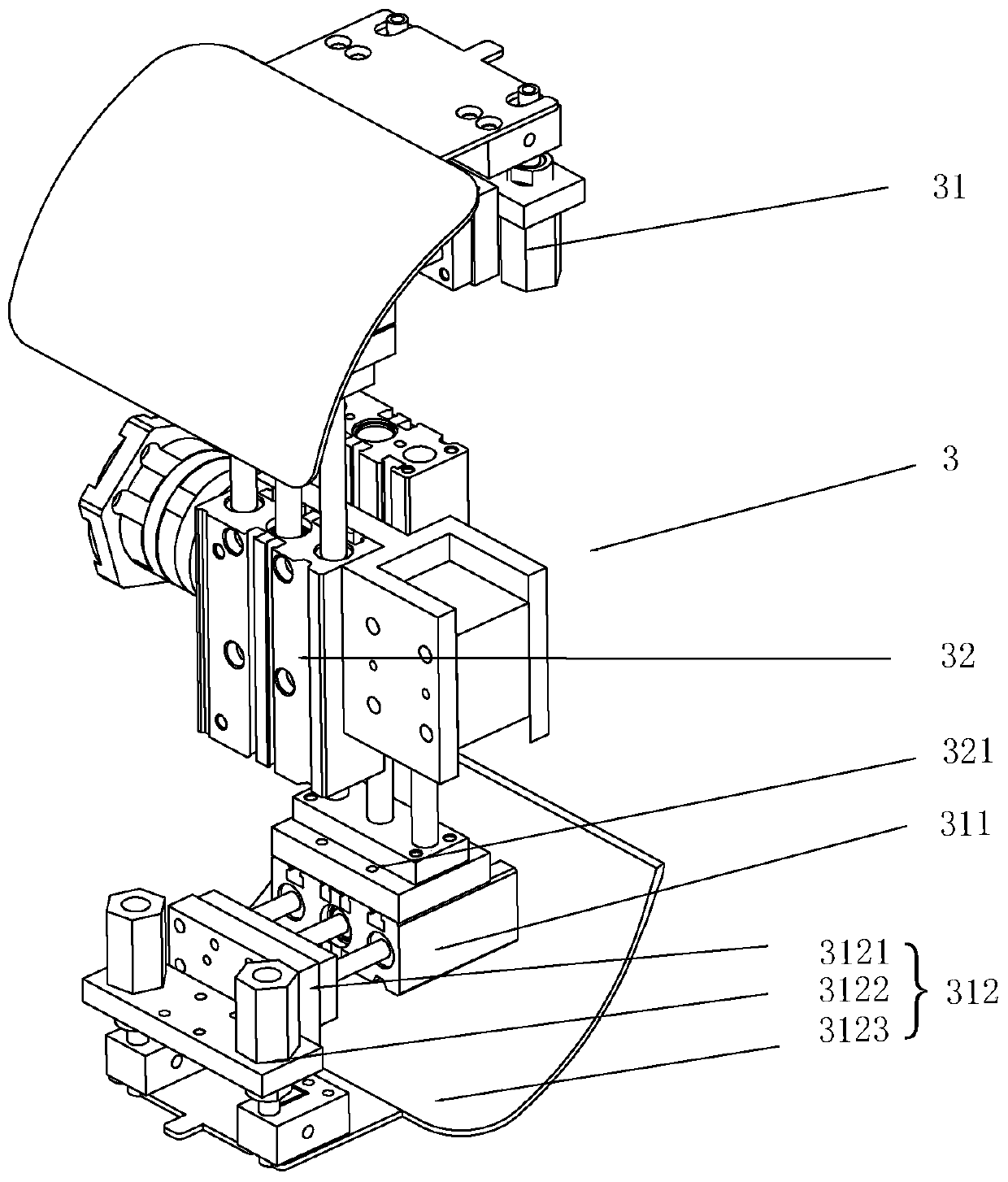 Picking and overturning structure, transferring device and a full-automatic picking and conveying device