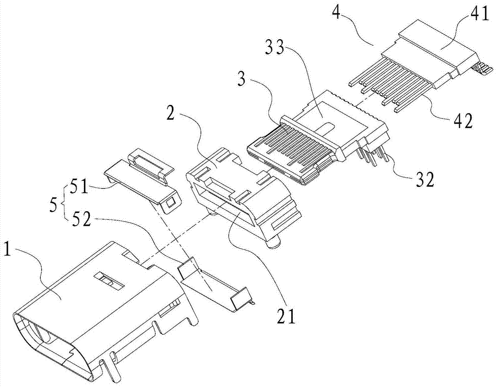 A usb female connector