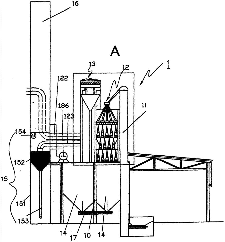 Comprehensive recycling device for coal pyrolysis gas