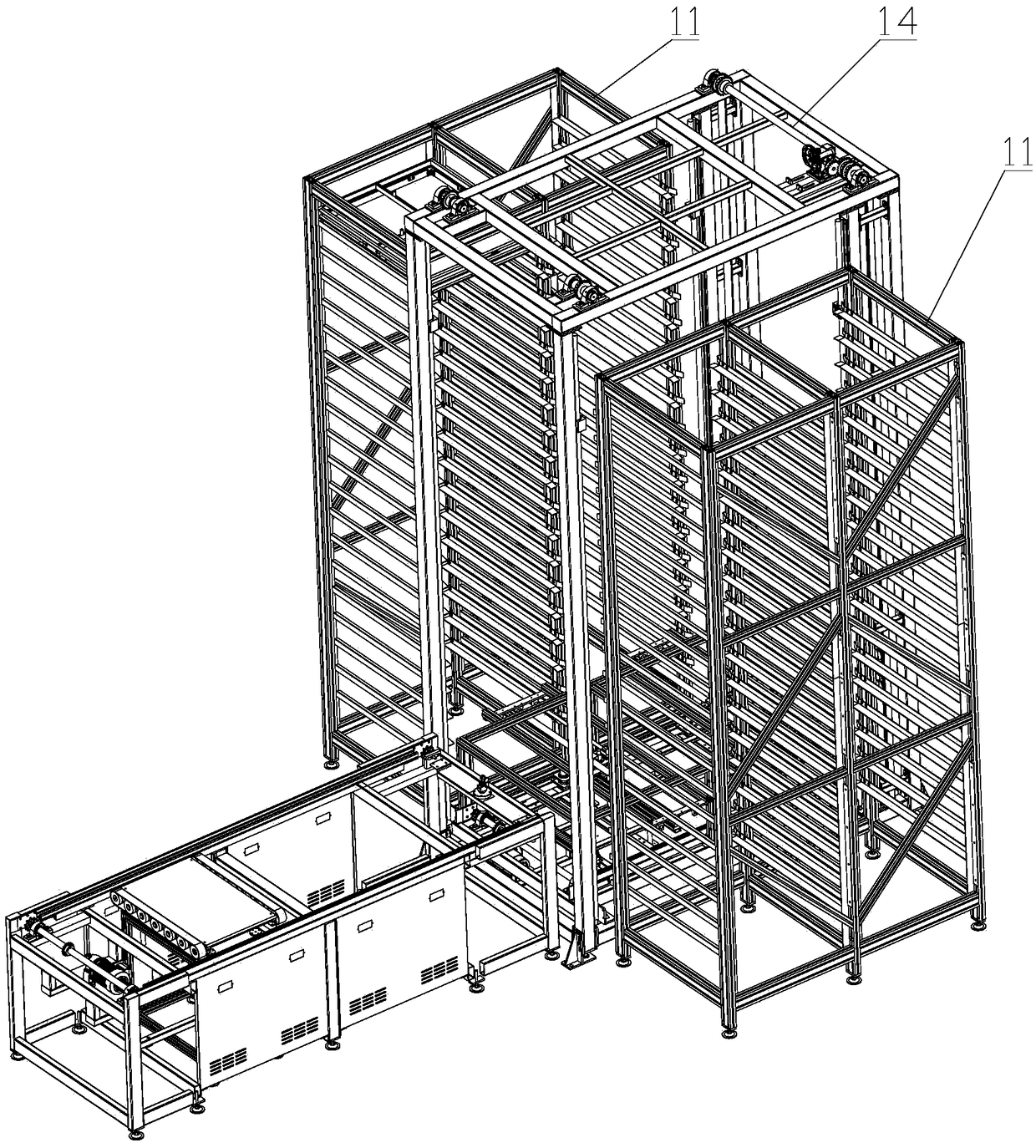 Silkworm culture mechanism assembly