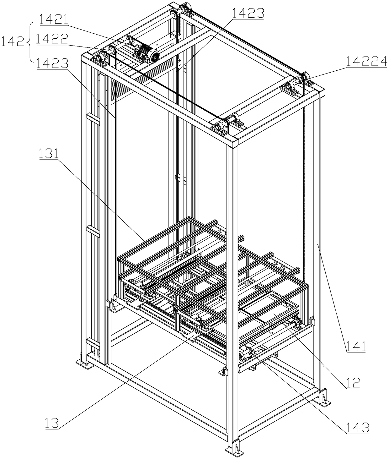 Silkworm culture mechanism assembly