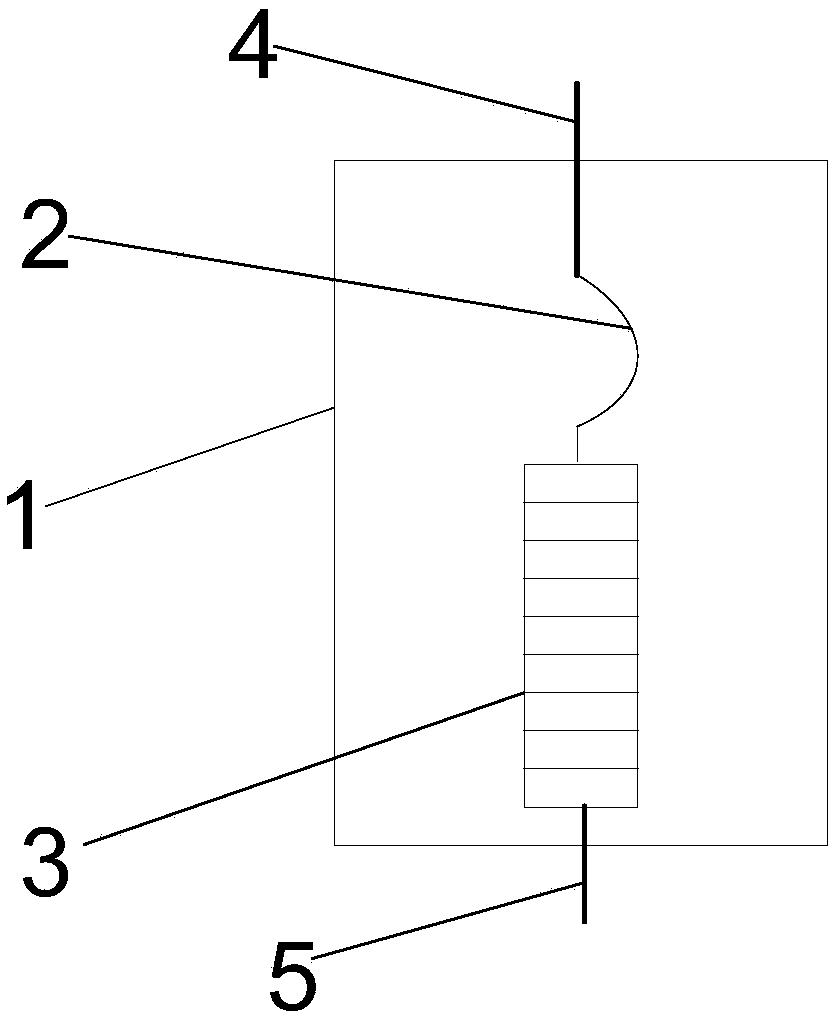 High-voltage fuse type DC lightning arrester