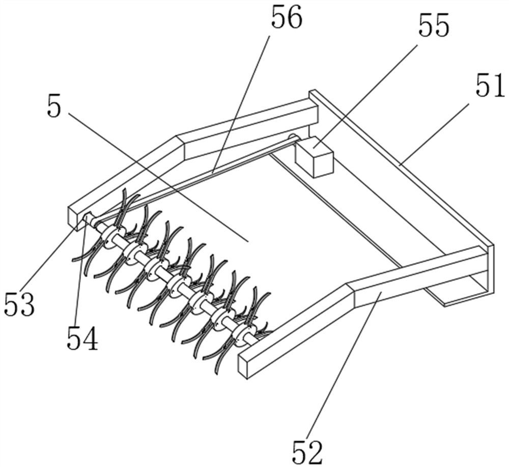 A weeding device suitable for river weeding boats