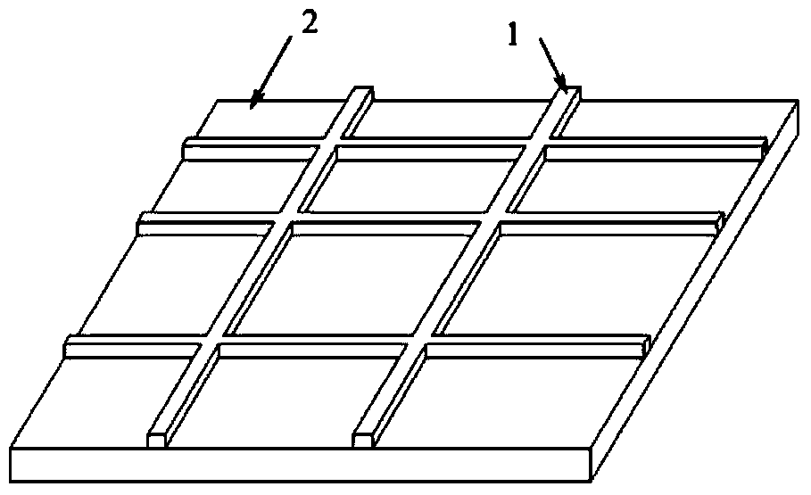 Rapid manufacturing method used for outer storing box gridding wallboard of aerospace craft