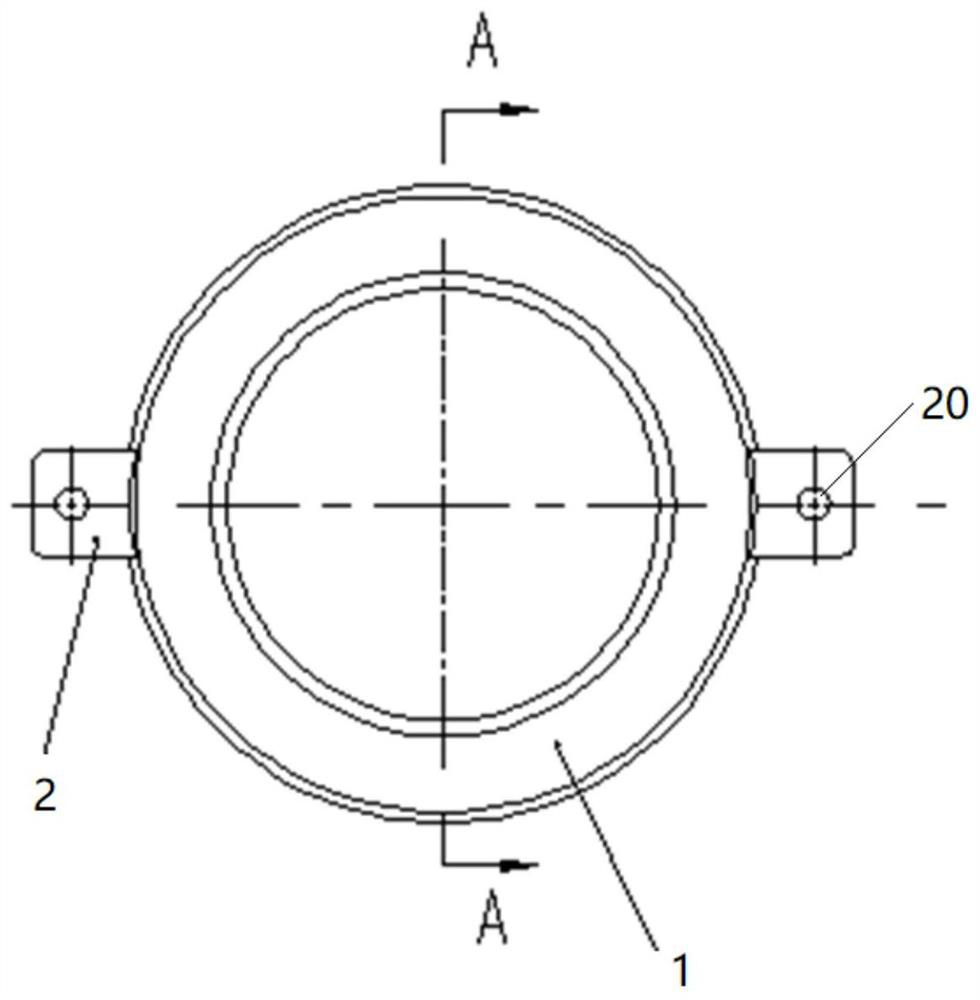 Shielding ring structure at sharp corner of transformer opening