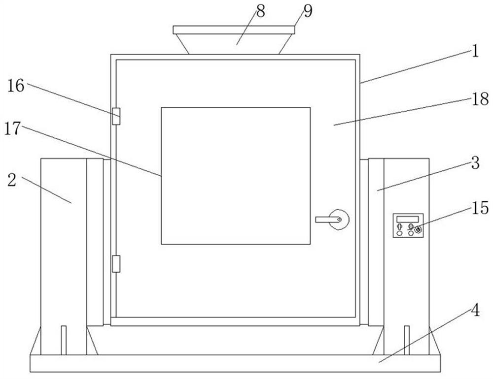 Screening device for processing eucommia ulmoides tea