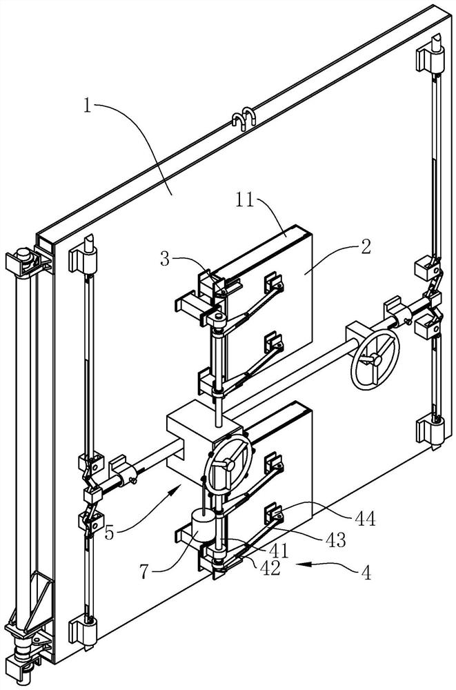 A clean ventilated protective closed door