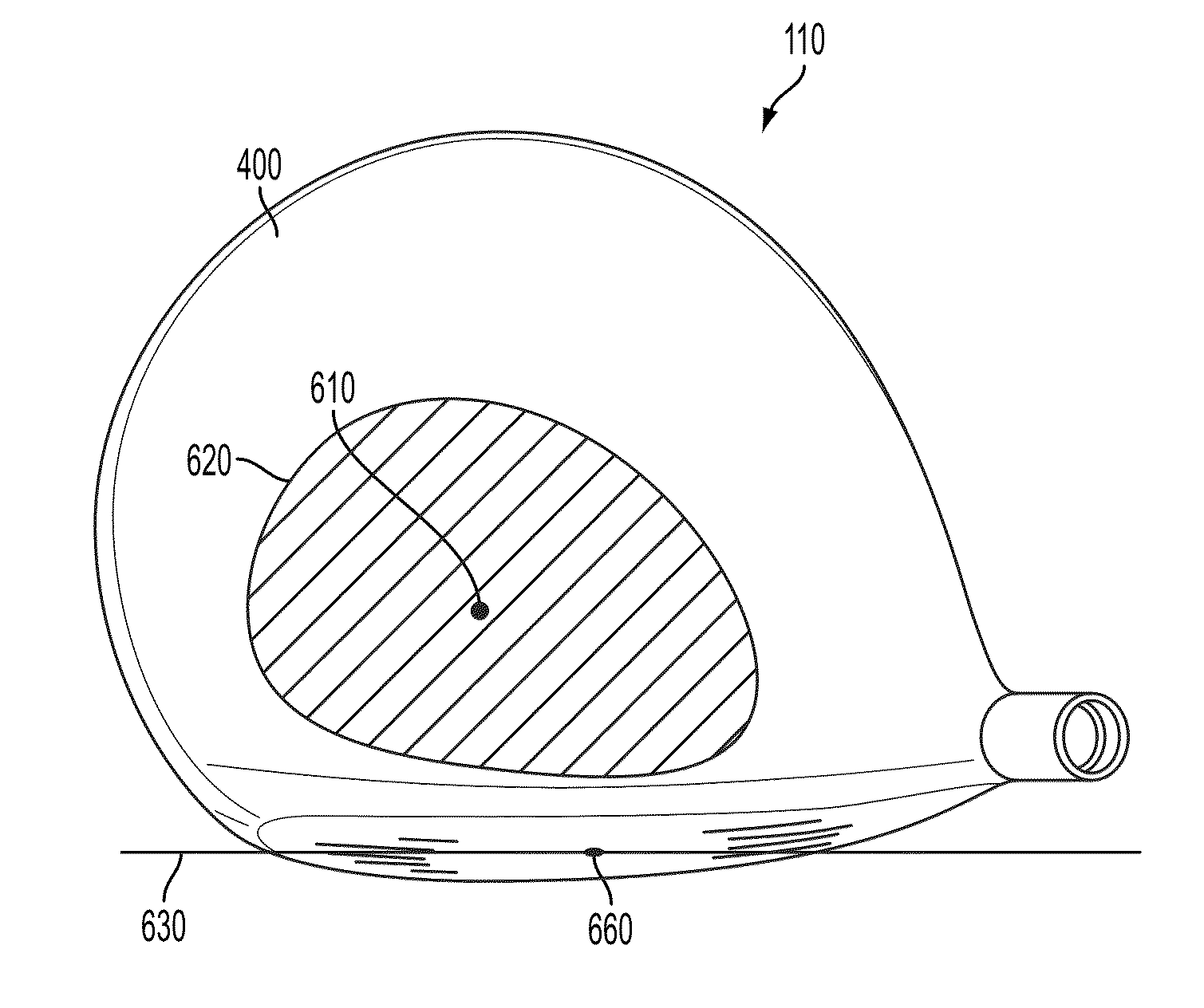 High volume aerodynamic golf club head