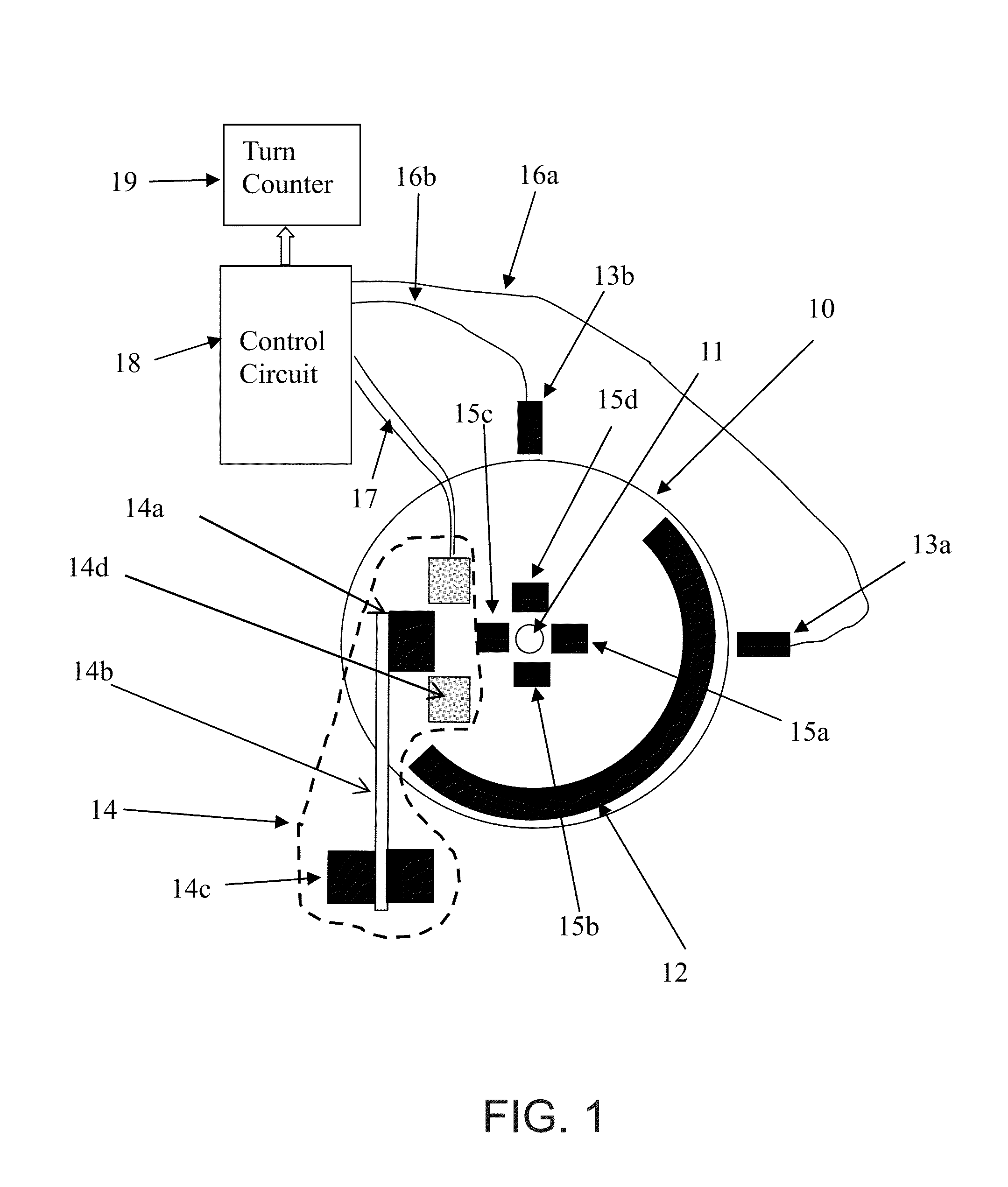 Apparatus and method for measuring displacements of displaceable members