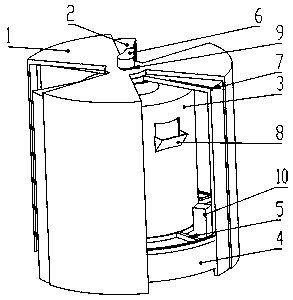 Rainproof fowl feeding device