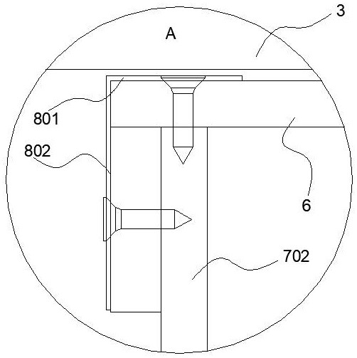 Suspended ceiling structure with small top surface mounting space and mounting method thereof