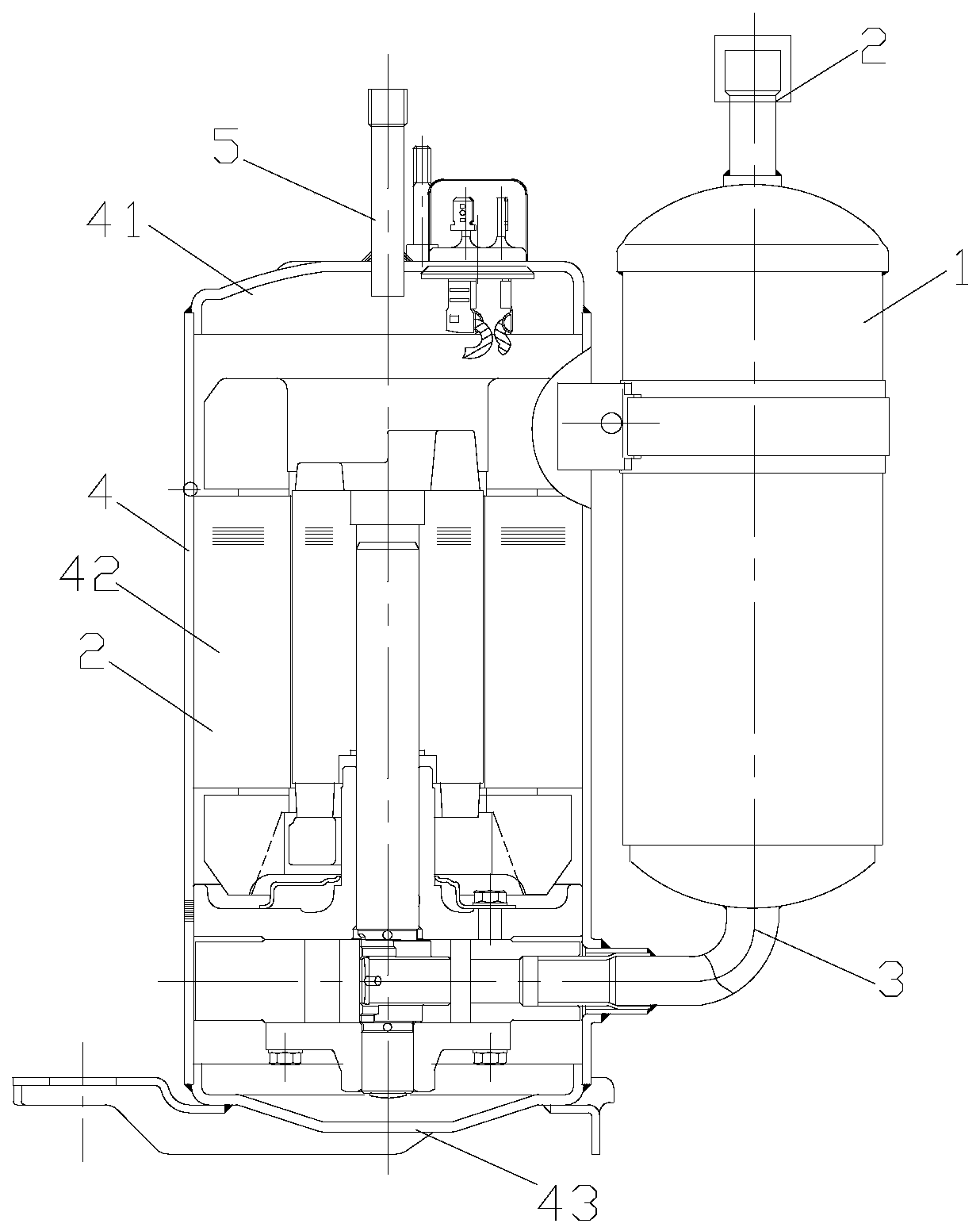 Connecting pipe structure