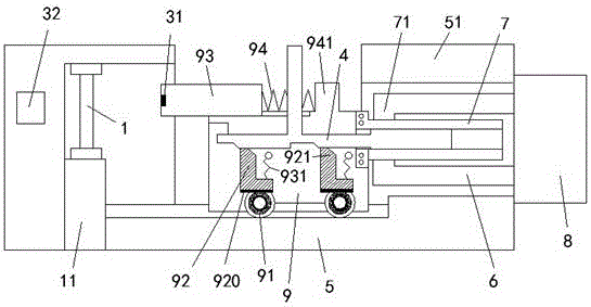 Loading device used for rigidity test and capable of realizing contact indication and use method of loading device