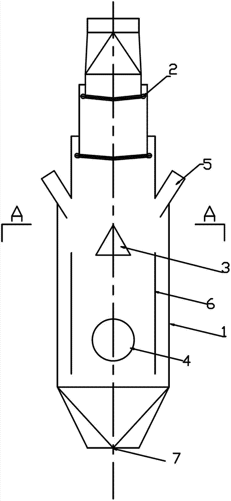 Powder recovery separator of power station boiler