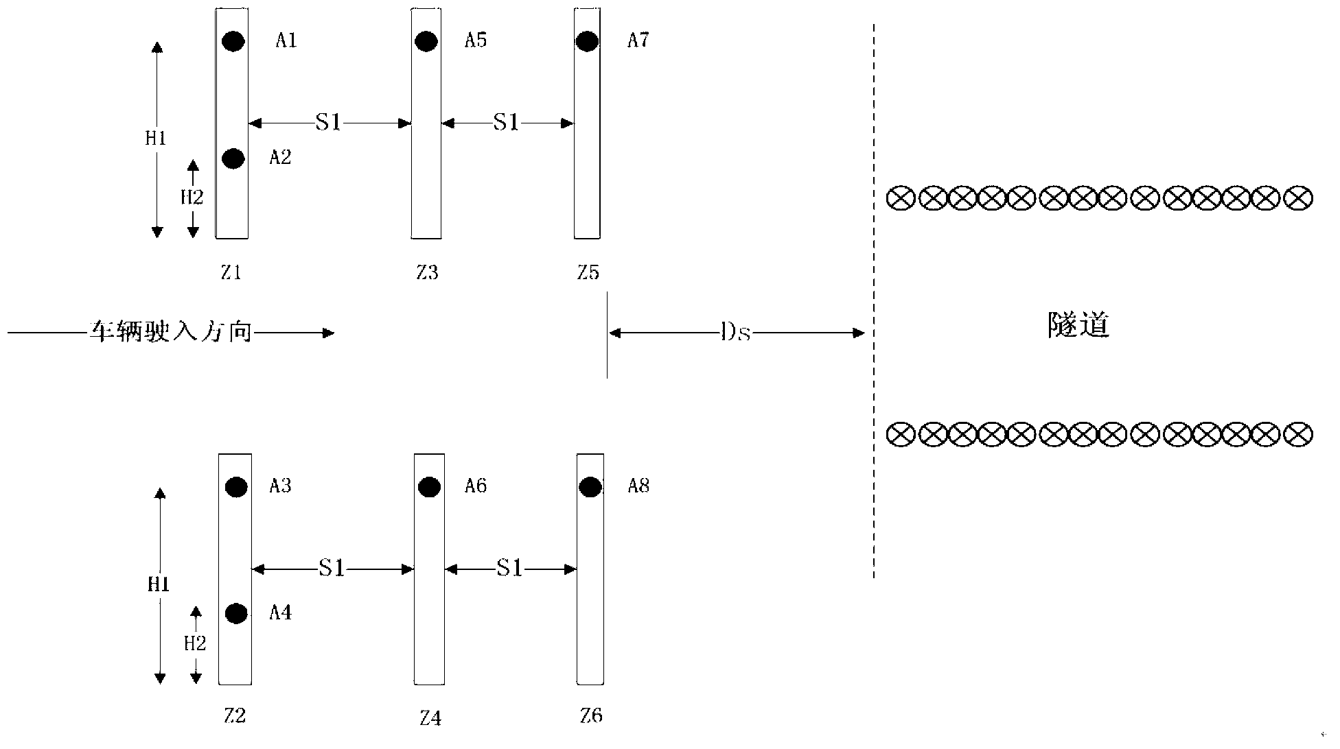 Device and method for measuring traffic flow and travel speed by using infrared technology