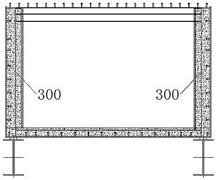 Pouring construction method of concrete beams