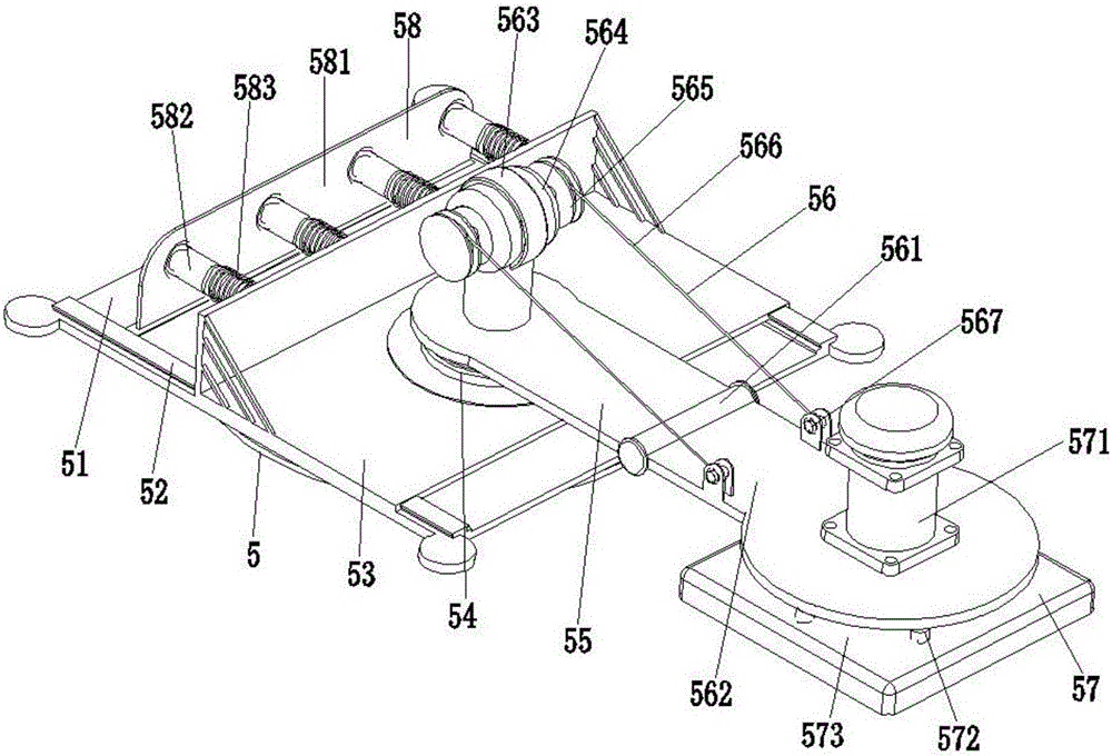 Laying device for urban municipal sidewalk floor tile laying robot