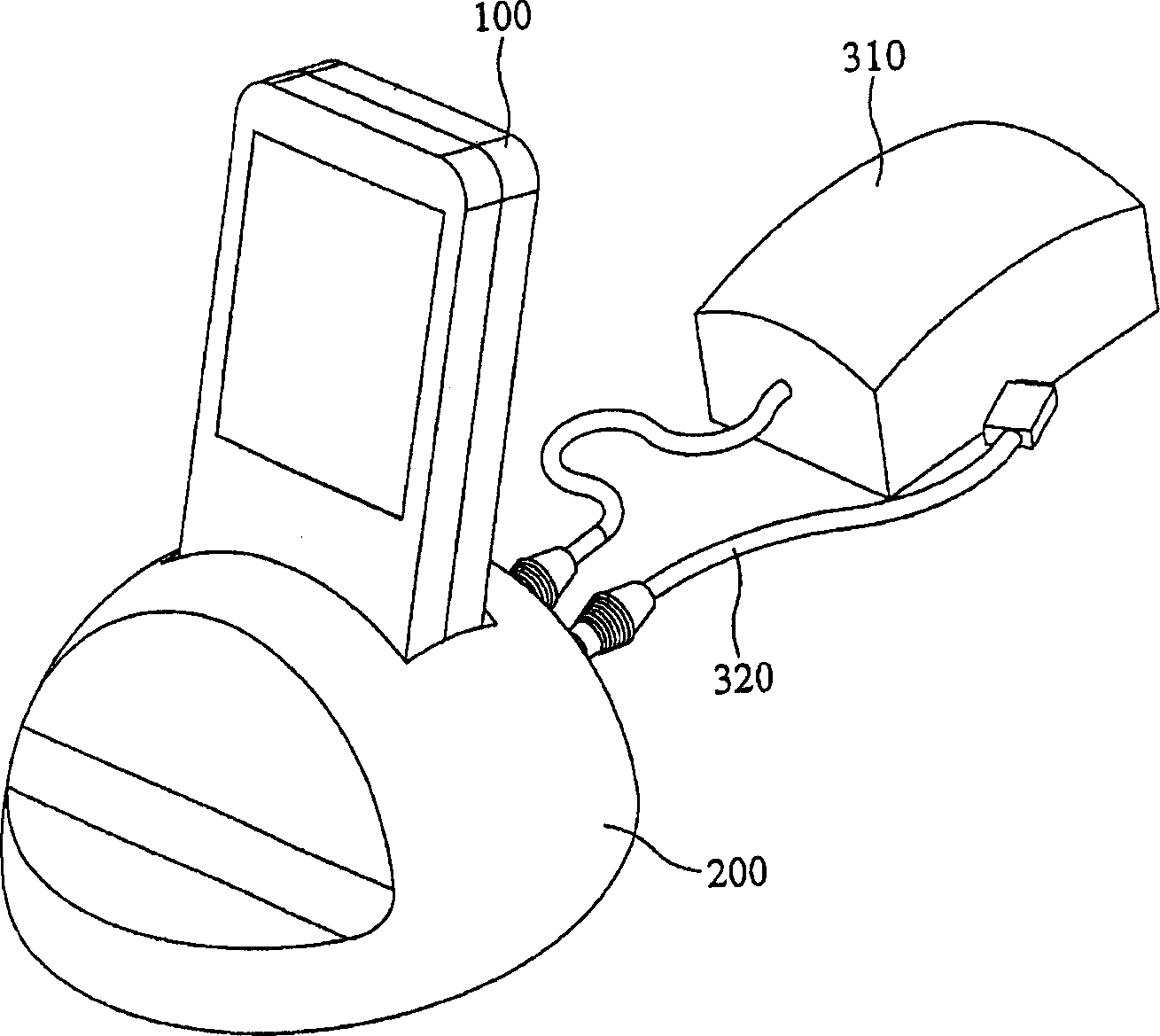 Portable electronic device and its radiating method and charging seat