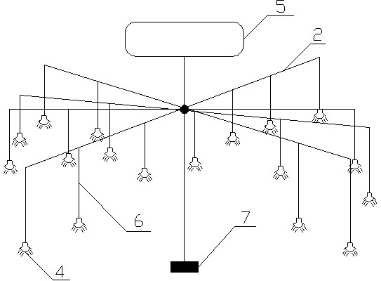 Underwater light supplement system for recovering submerged vegetations