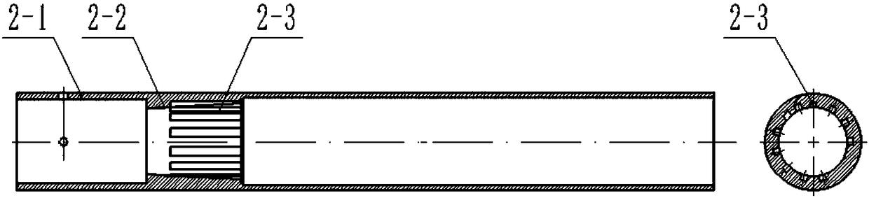 Large-slenderness-ratio orbit-control lateral jet-flow force test structure