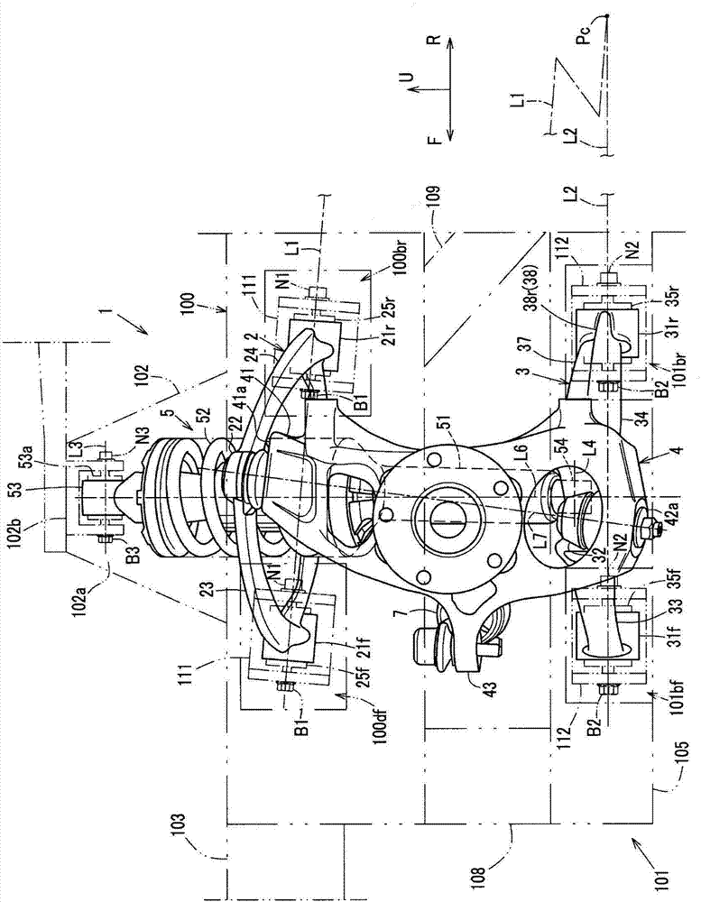 Front suspension structure of automotive vehicle