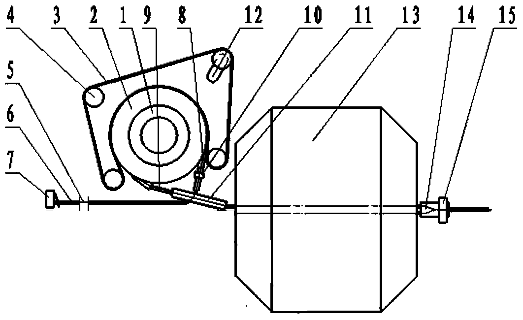 A radioactive source delivery device for a nuclide afterloading therapy machine