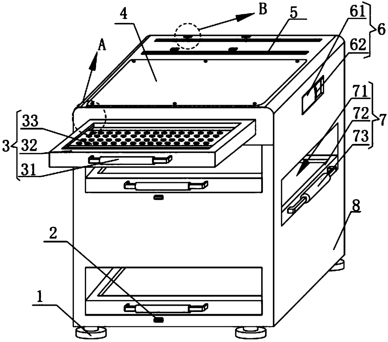 Detection platform for workpiece engraving